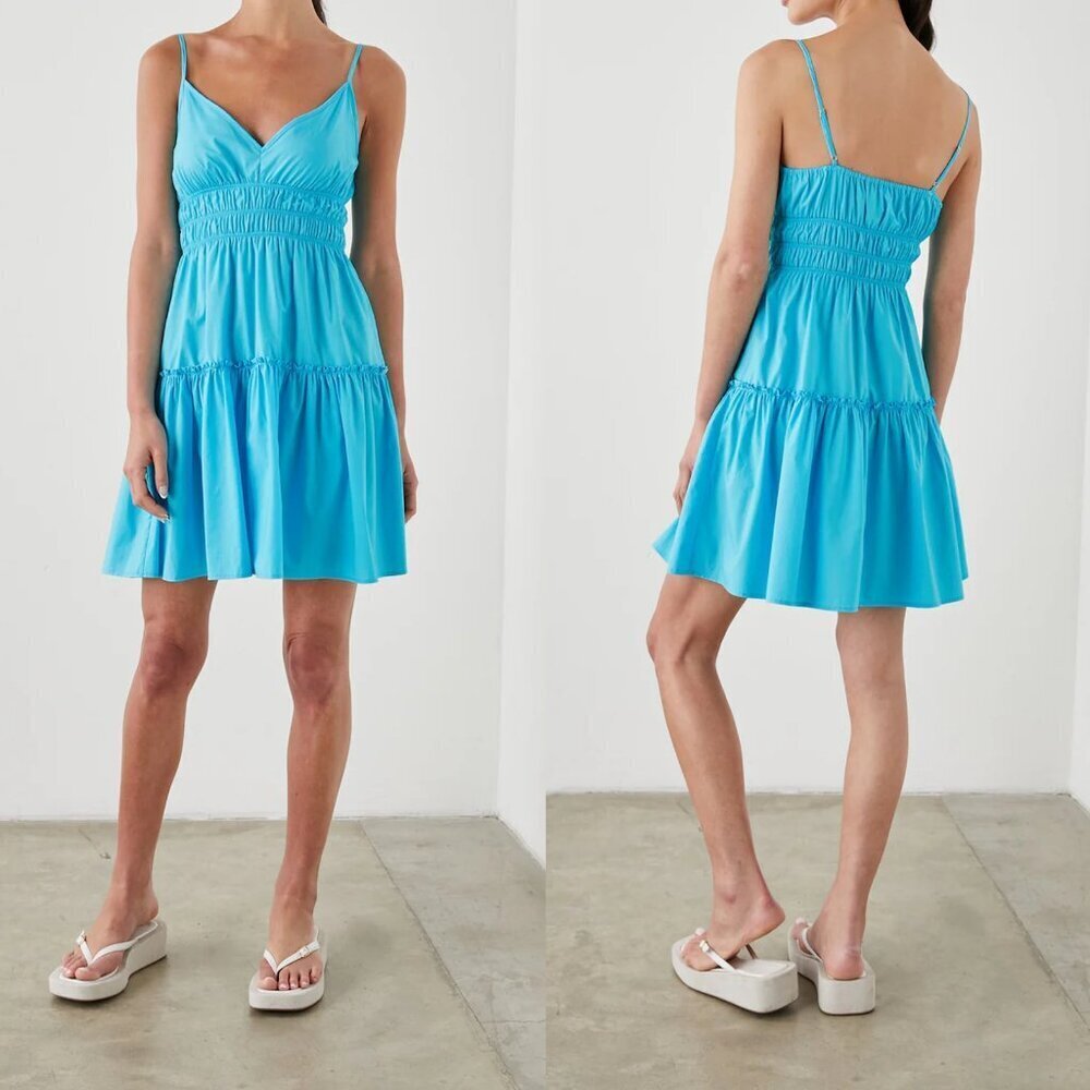 NWT New $228 Rails Carmen Blue Surf Dress Size M